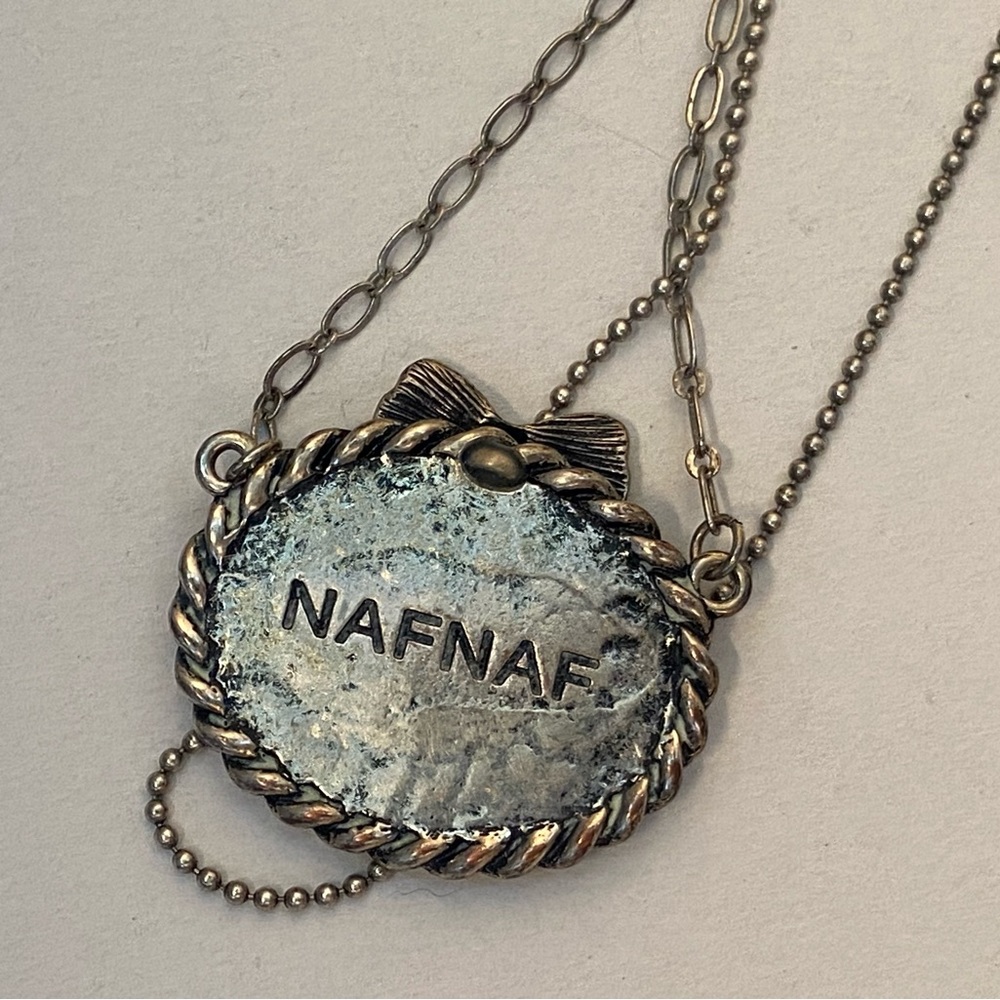 Vintage long necklace brand Naf NAf